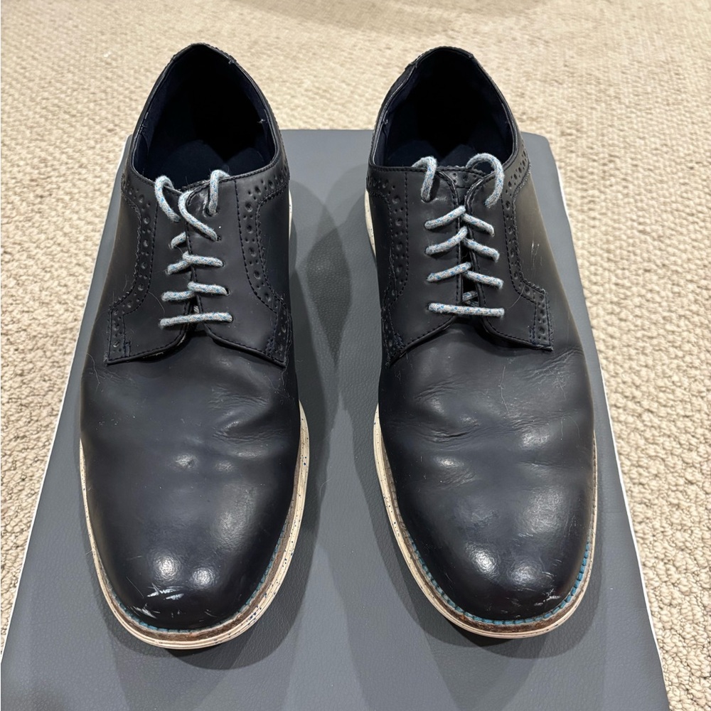Cole Haan Navy Blue Leather Men's Shoes